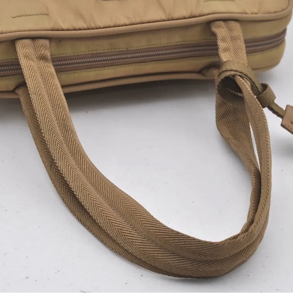 PRADA Vintage Nylon Tessuto Leather Shoulder Hand Bag Brown - Picture 8 of 14